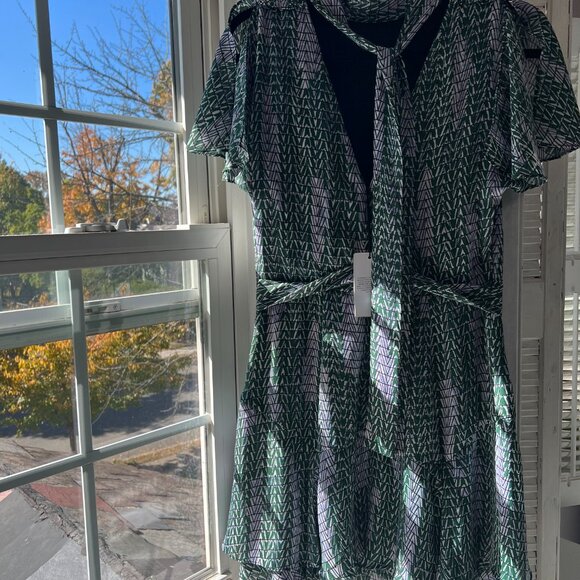 REISS natalie geo print dress - Picture 4 of 4